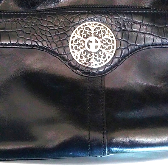 🎉HP🎉Giani Bernini Leather Black Shoulder Bag - Picture 6 of 16